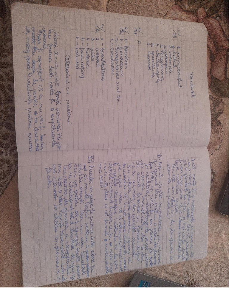 Homework Notes | PDF