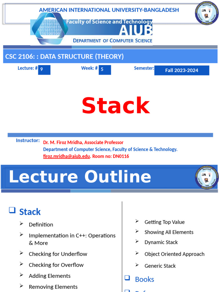 C++ Stack Data Structure Overview | PDF | Software Development ...