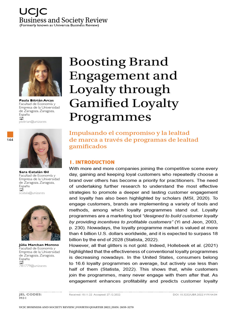 Gamified Loyalty Programs for Brand Engagement | PDF | Loyalty Program ...