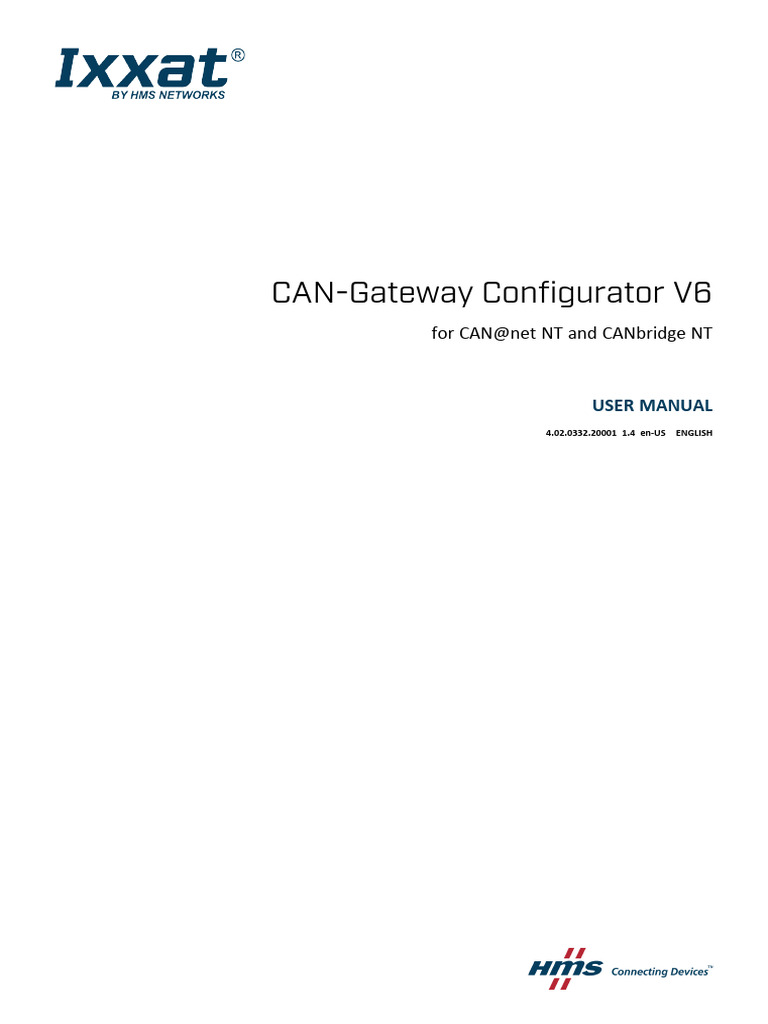 4 02 0332 20001 Can Gateway Configurator v1 1 en | PDF | Device Driver ...