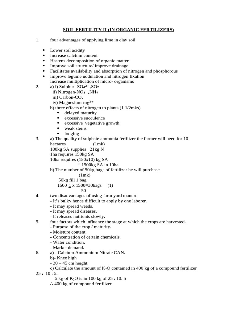 Organic Fertilizers and Soil Fertility Guide | PDF | Fertilizer | Soil