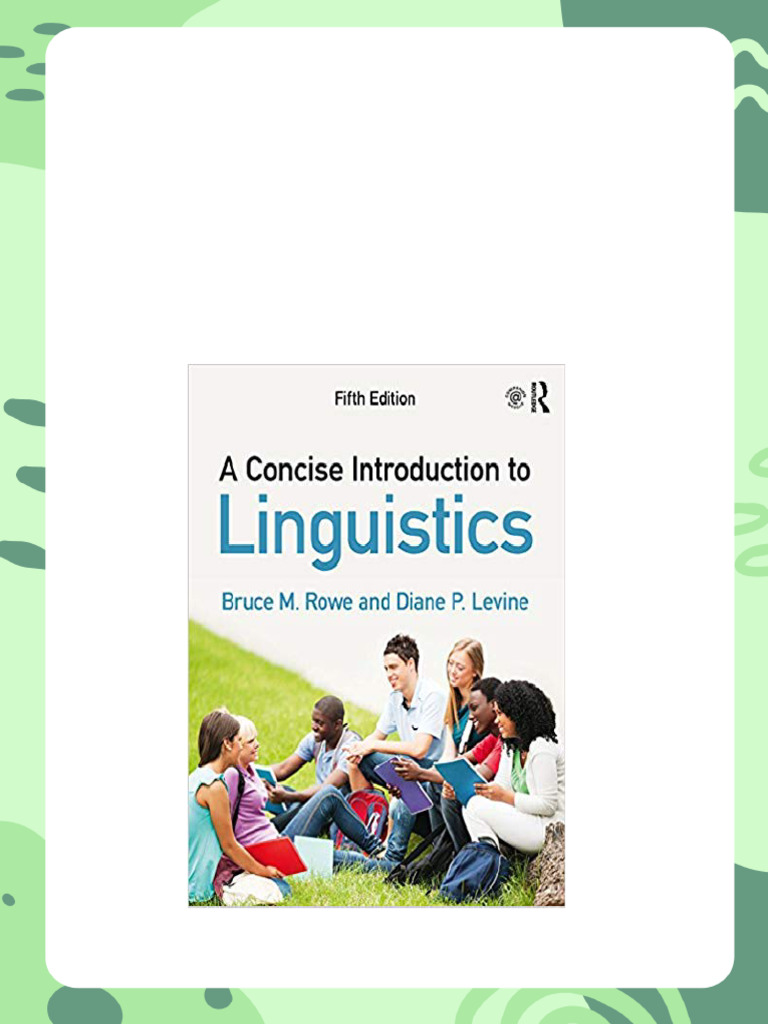 (Ebook PDF) A Concise Introduction To Linguistics 5th Edition Download ...
