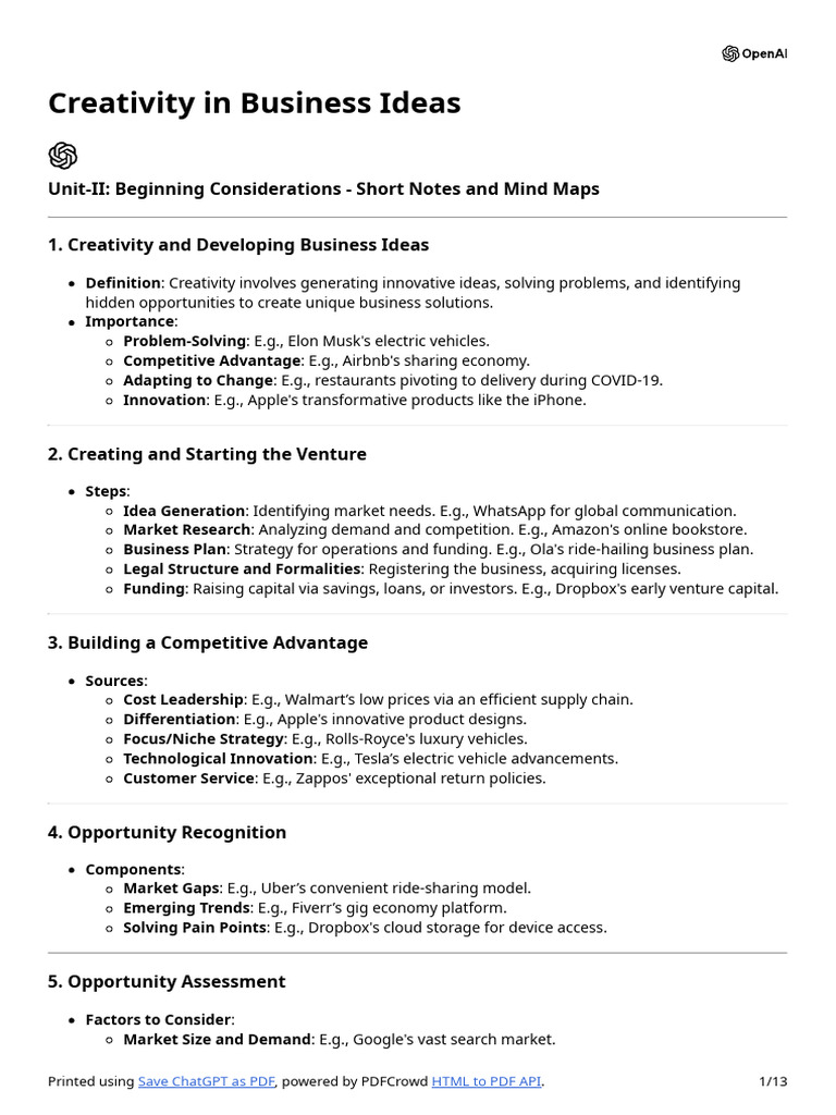 Defining Creativity in Business | PDF | Expense | Leadership