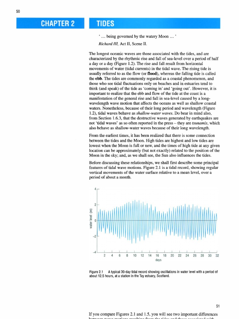 Open University Tides | PDF | Tide | Apsis