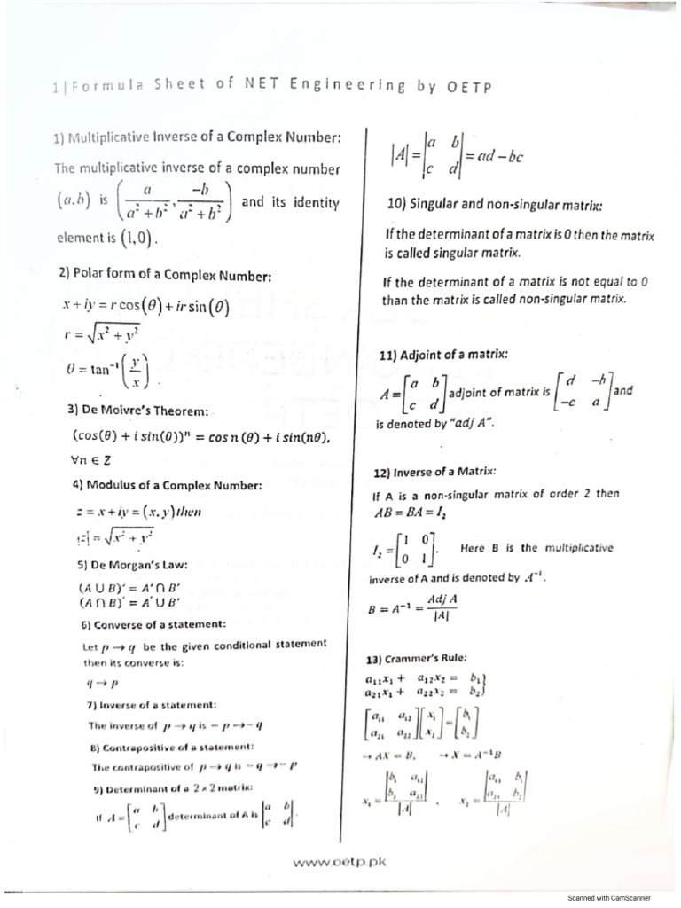 Formulas | PDF