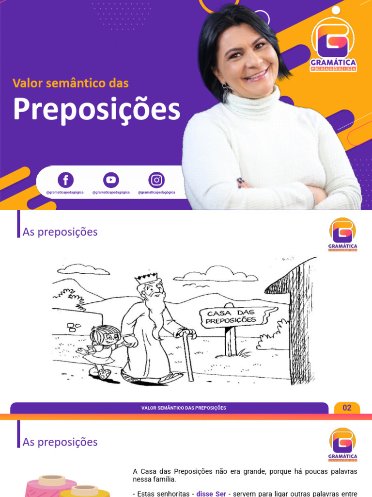 Valor Semântico das Preposições | PDF | Linguística