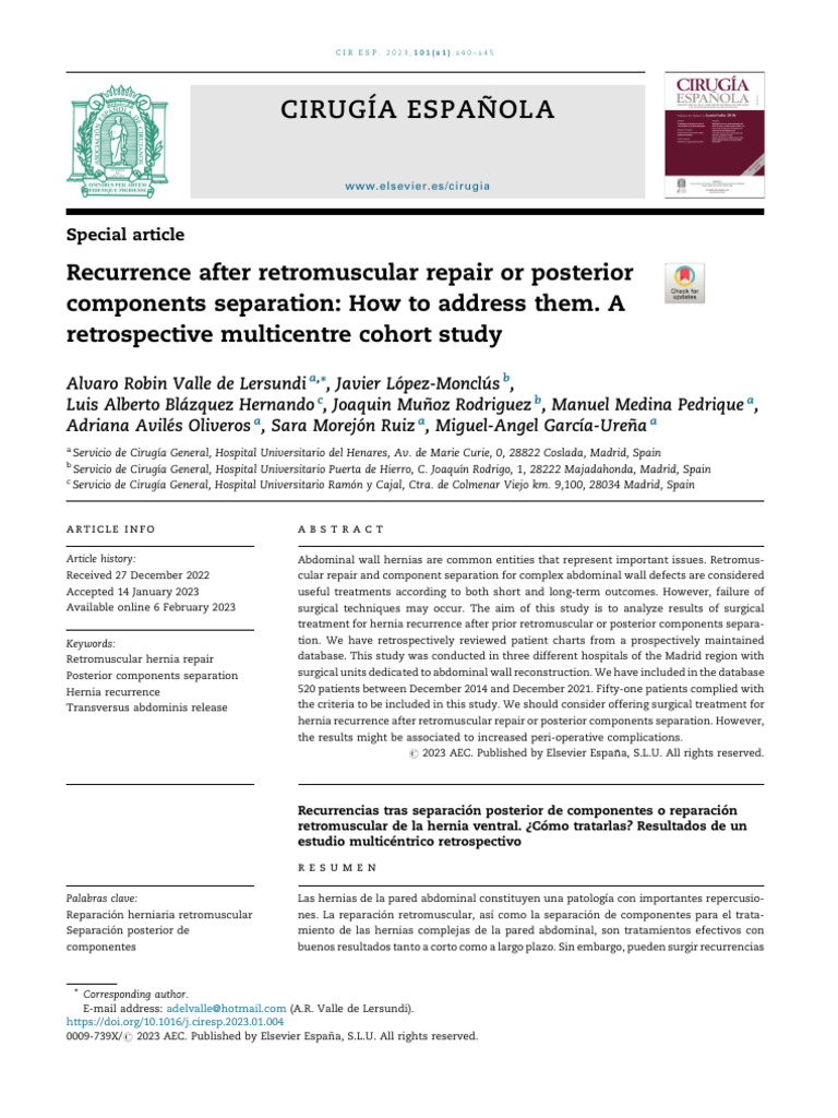 Recurrencias de Rep Retrom | PDF | Peritoneum