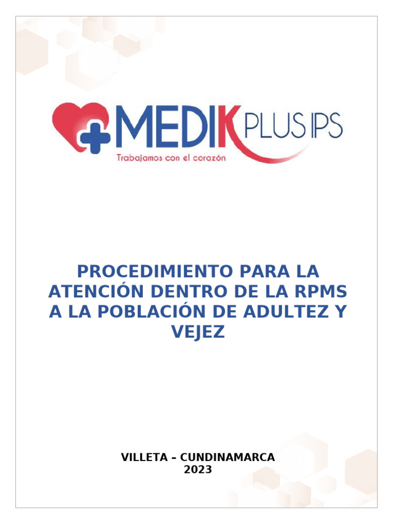 Atención Integral a Adultos y Mayores | PDF | Adultos | Vejez