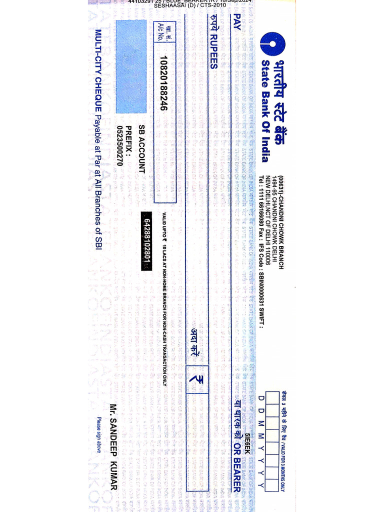 Cheque | PDF