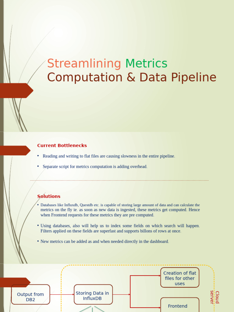 Streamlining Metrics Computation & Data Pipeline | PDF