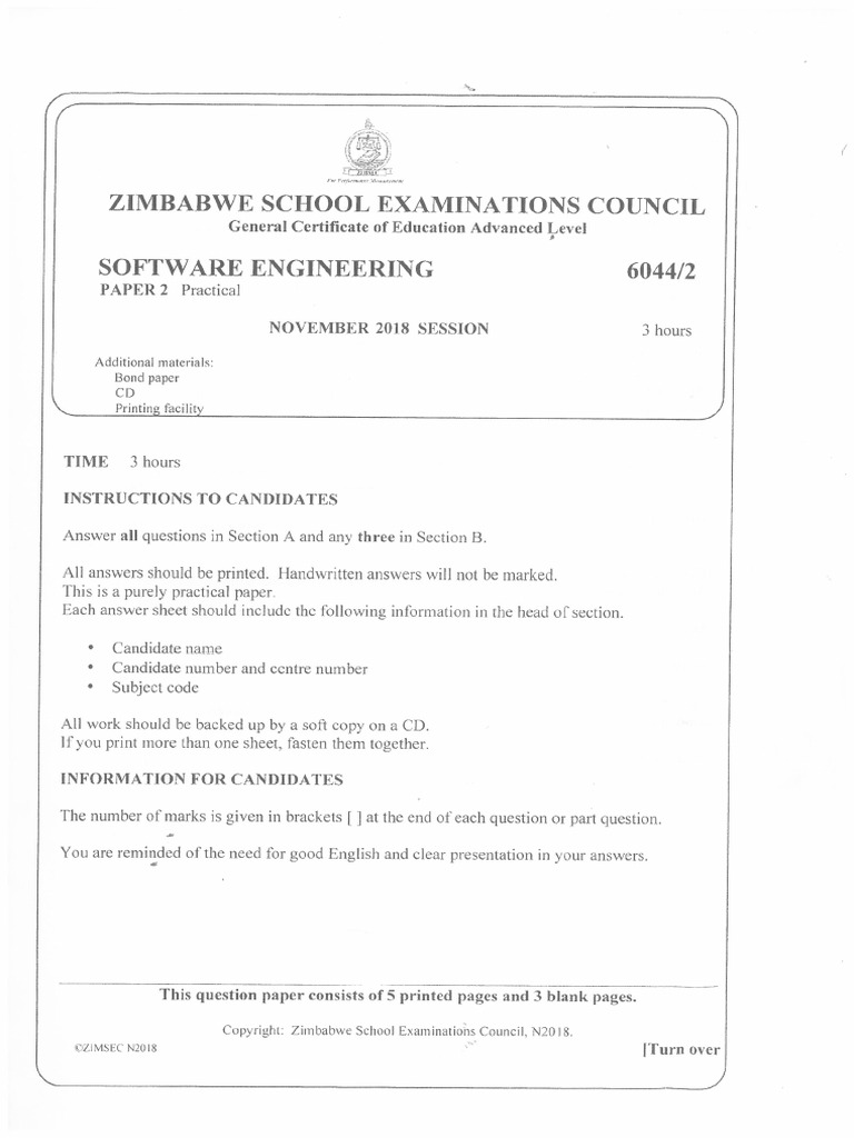 2019 SE Paper 2 | PDF