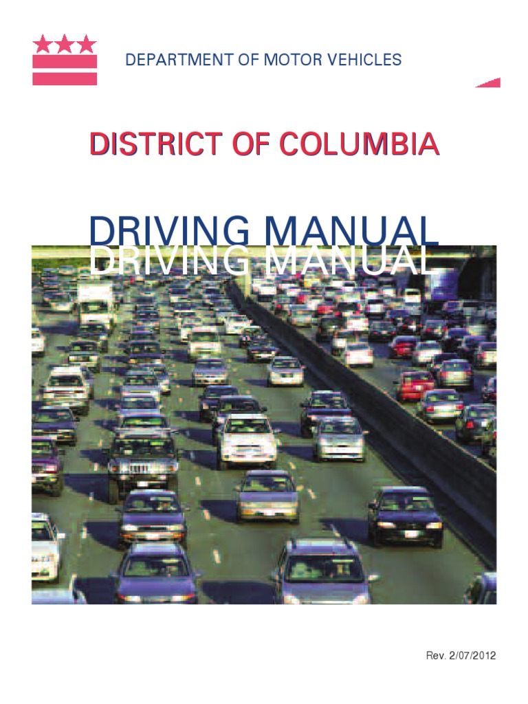 District of Columbia Drivers Handbook District of Columbia Drivers
