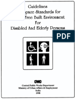 CPWD: Barrier Free Access PWD Urban Development Ministry India - 1998