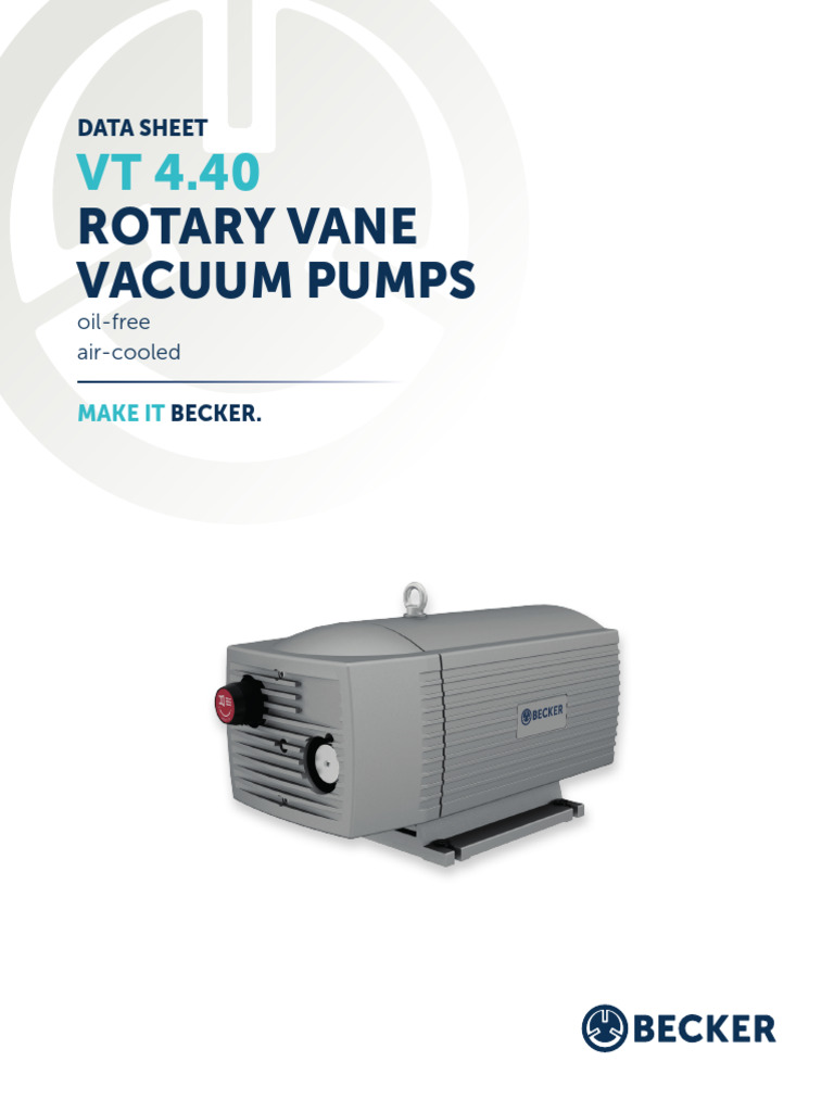 VT 4.40 Vacuum Pumps Us | PDF | Pump | Vacuum