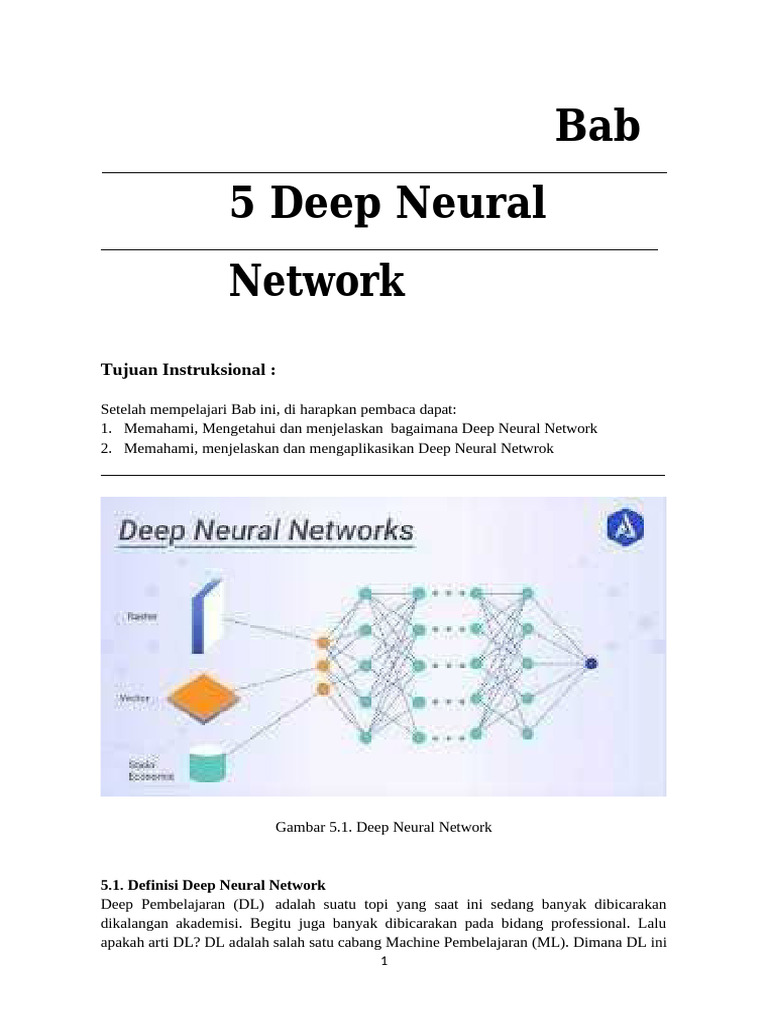 Memahami Deep Neural Network dan Arsitekturnya | PDF
