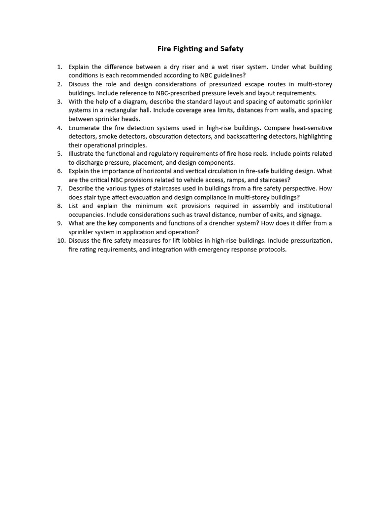 Fire Safety Systems and Building Design | PDF