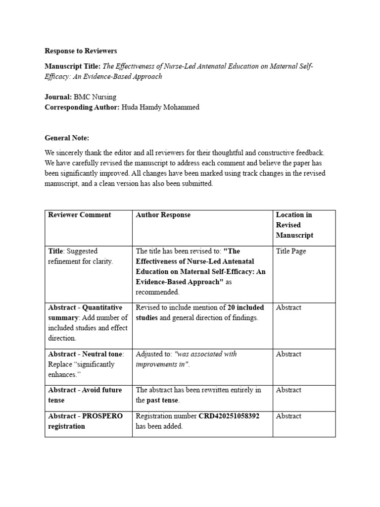 Response To Reviewersbmcs | PDF | Methodology