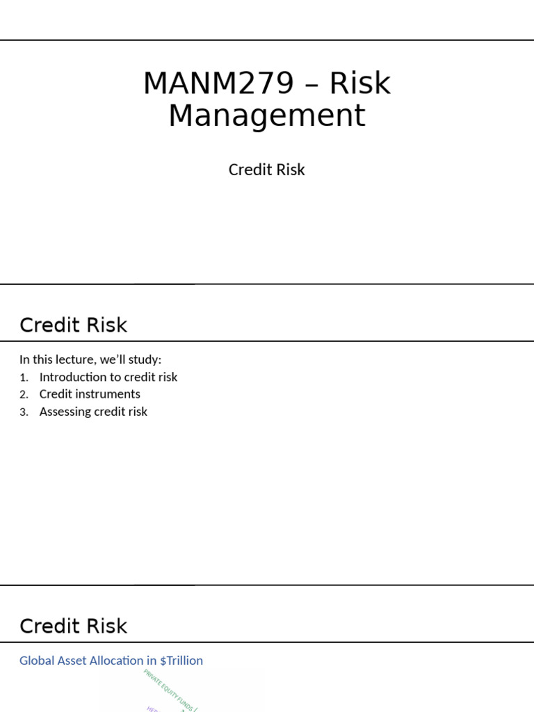Understanding Credit Risk Management | PDF | Bonds (Finance) | Credit ...