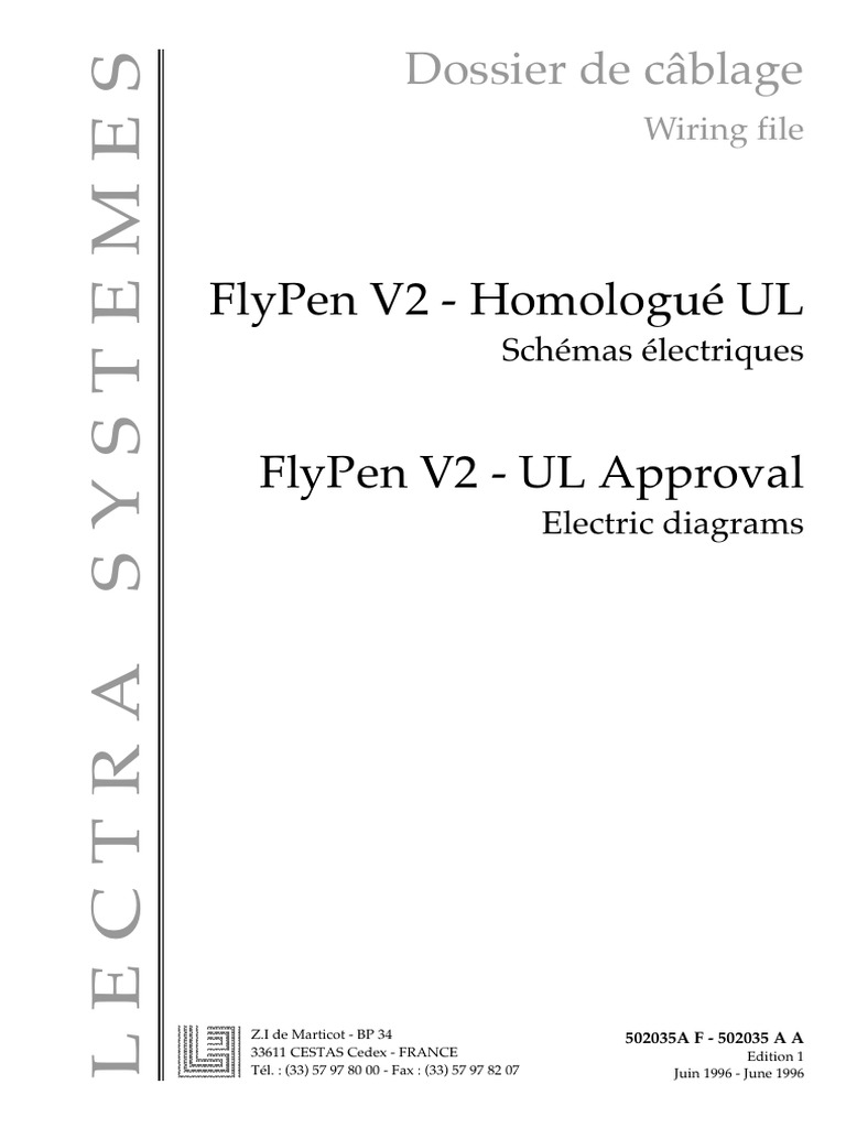 Schémas électriques FlyPen V2 UL | PDF