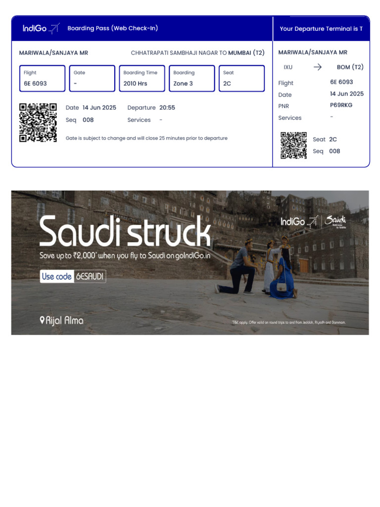 Flight Status: IXU to BOM Details | PDF