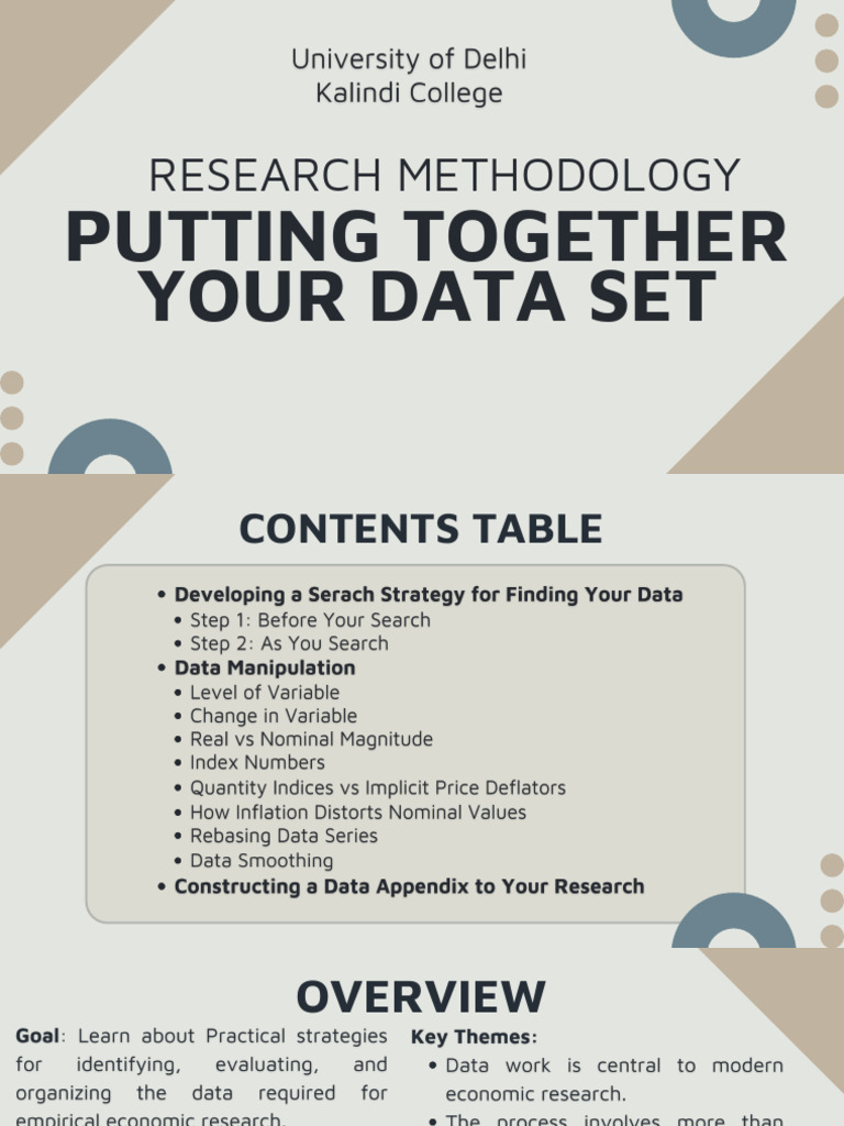 Data Set Construction Guide | PDF | Price Indices | Index (Economics)