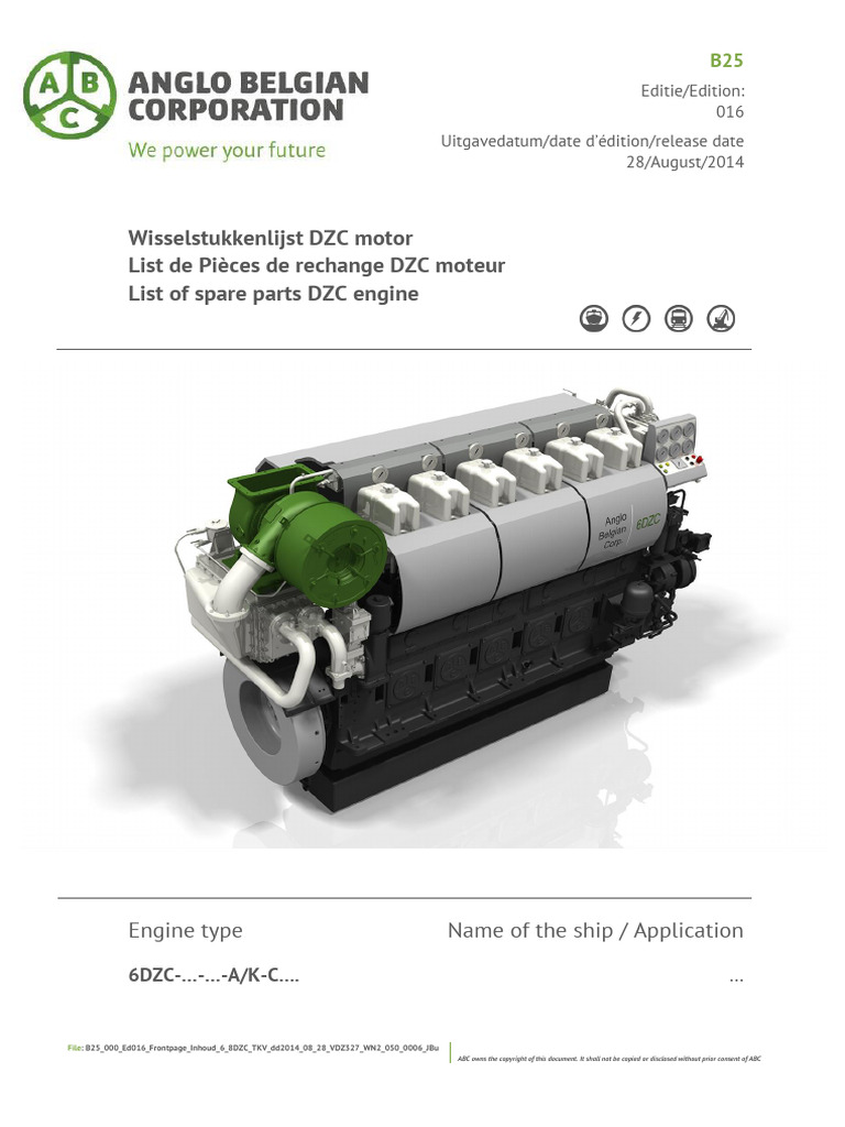 Liste de pièces moteur DZC | PDF | Moteurs | Propulsion