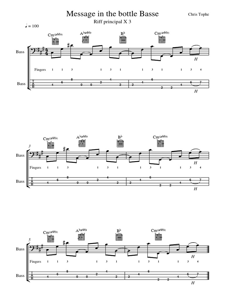 Bass Tab for 
