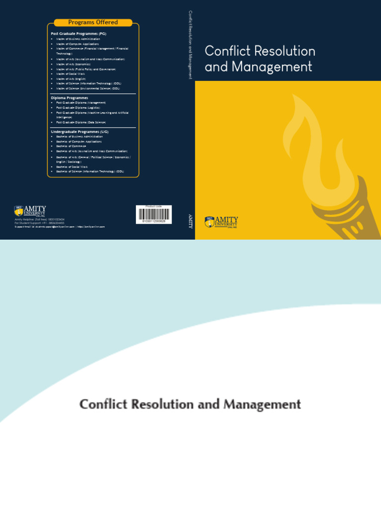 Conflict Resolution and Management Guide | PDF | Conflict (Process ...