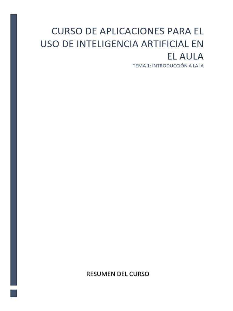Introducción a la IA en Educación | PDF | Inteligencia artificial ...