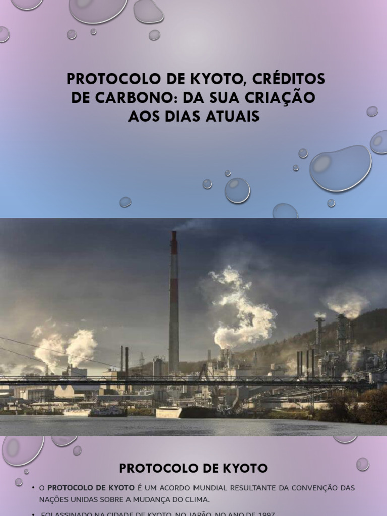 Protocolo de Kyoto: Metas e Países Signatários | PDF | Protocolo de ...