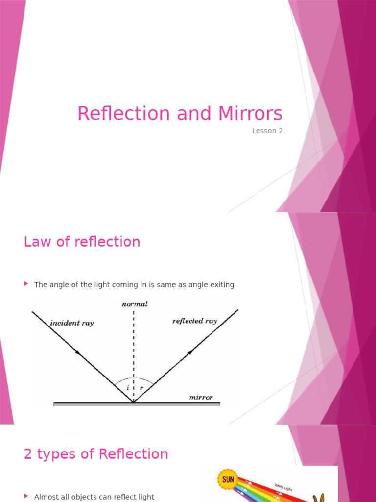 Reflection and Mirrors | PDF | Mirror | Reflection (Physics)