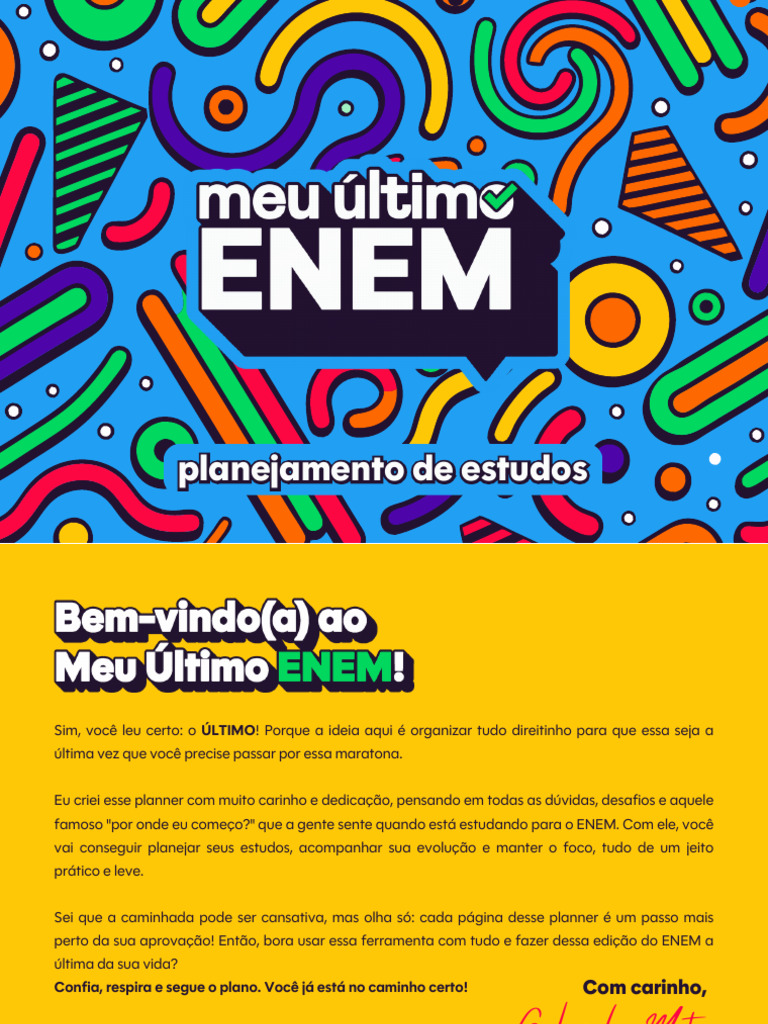 Planner de Estudos para o ENEM 2023 | PDF | Comunicação | Sociologia