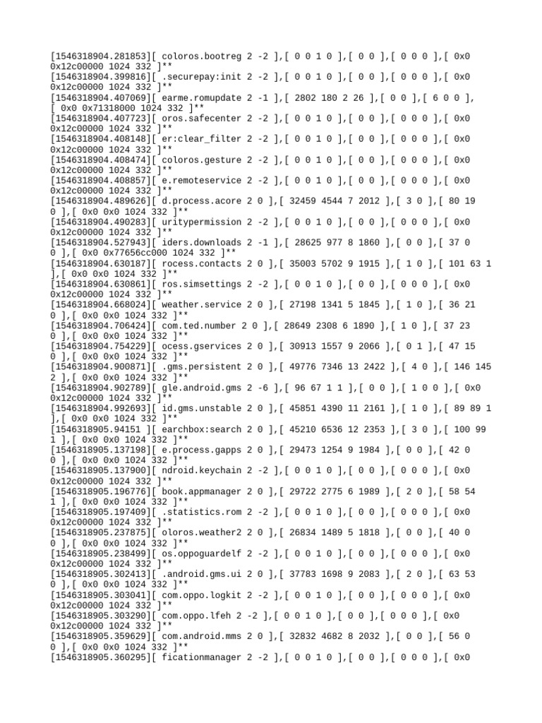 ColorOS Boot Log Analysis | PDF | Mobile Software | Mobile Computers