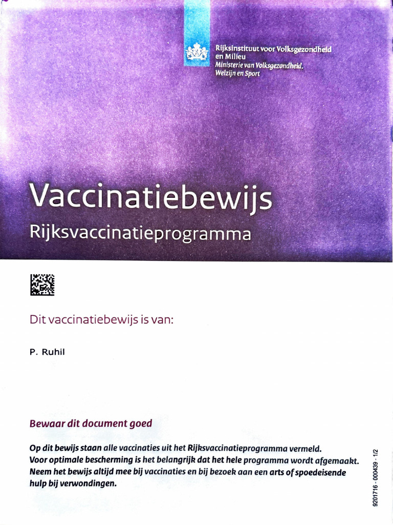 Pinank Vaccine File Amsterdam | PDF