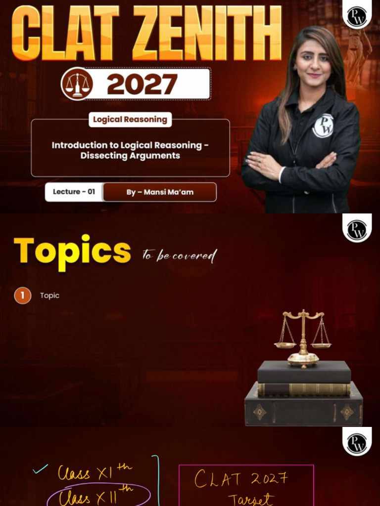 Logical Reasoning 01 - Class Notes | PDF