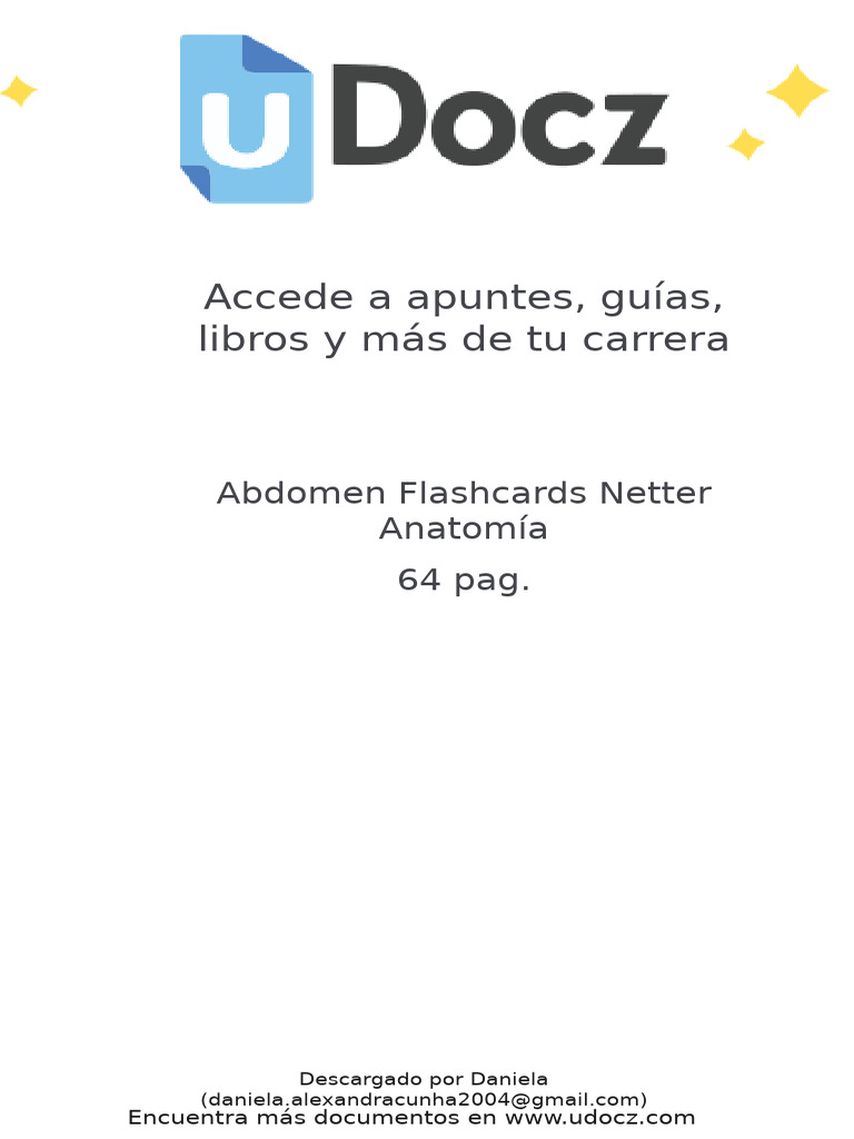 Anatomía del Abdomen: Flashcards Netter | PDF | Abdomen | Vena