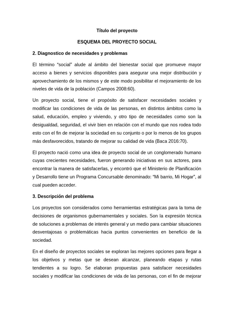 Diseño de Proyectos Sociales Efectivos | PDF | Presupuesto | Diseño