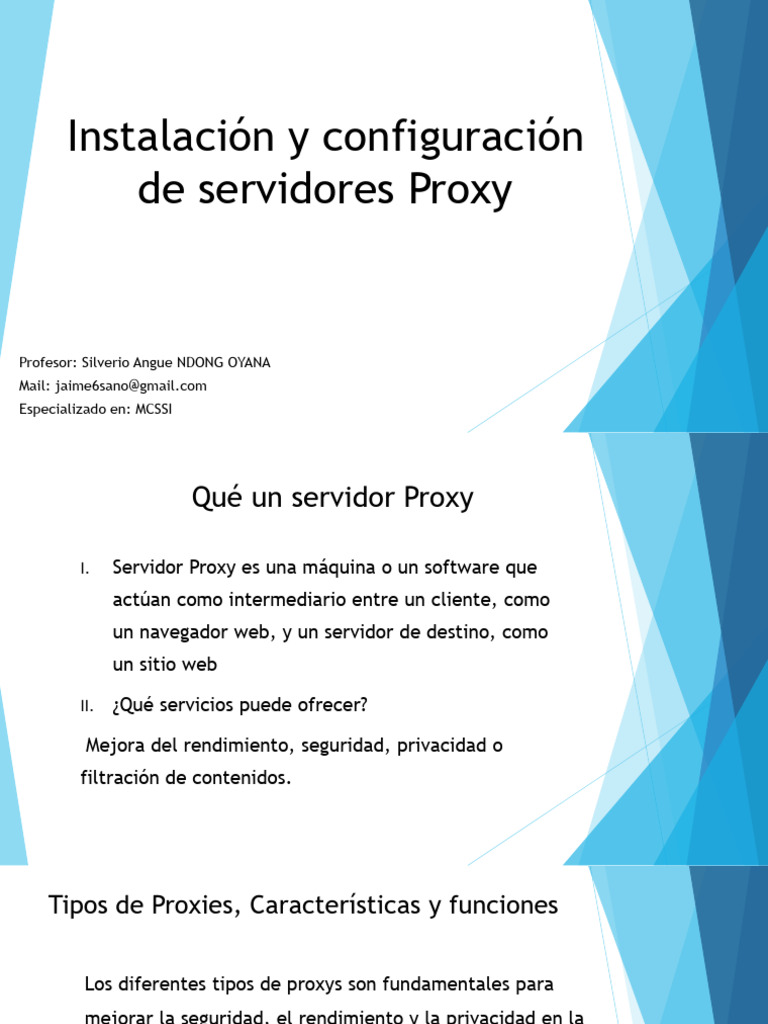 Tema VI | PDF | Servidor proxy | Servidor (Computación)