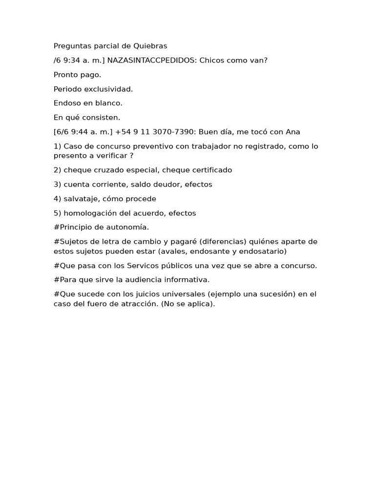 Pregunta Parcial Quiber | PDF