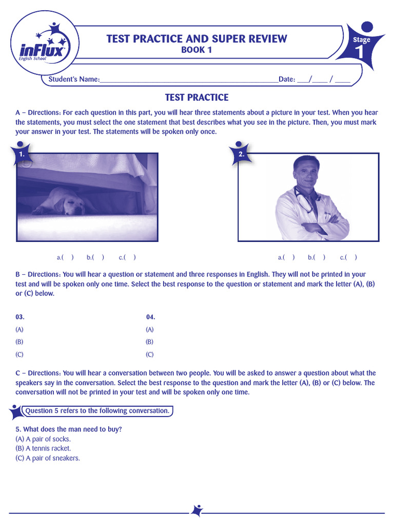 Test Practice and Review Guide | PDF | Question | Grammar