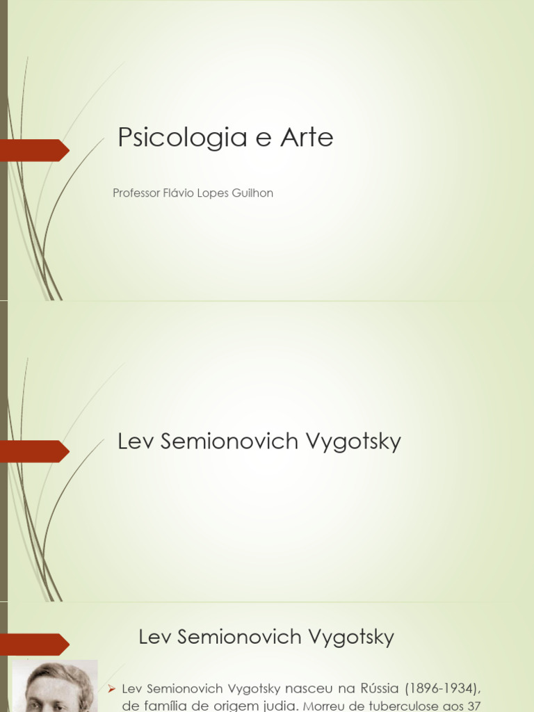 Vygotsky: Psicologia e Arte na Aprendizagem | PDF | Aprendizado ...