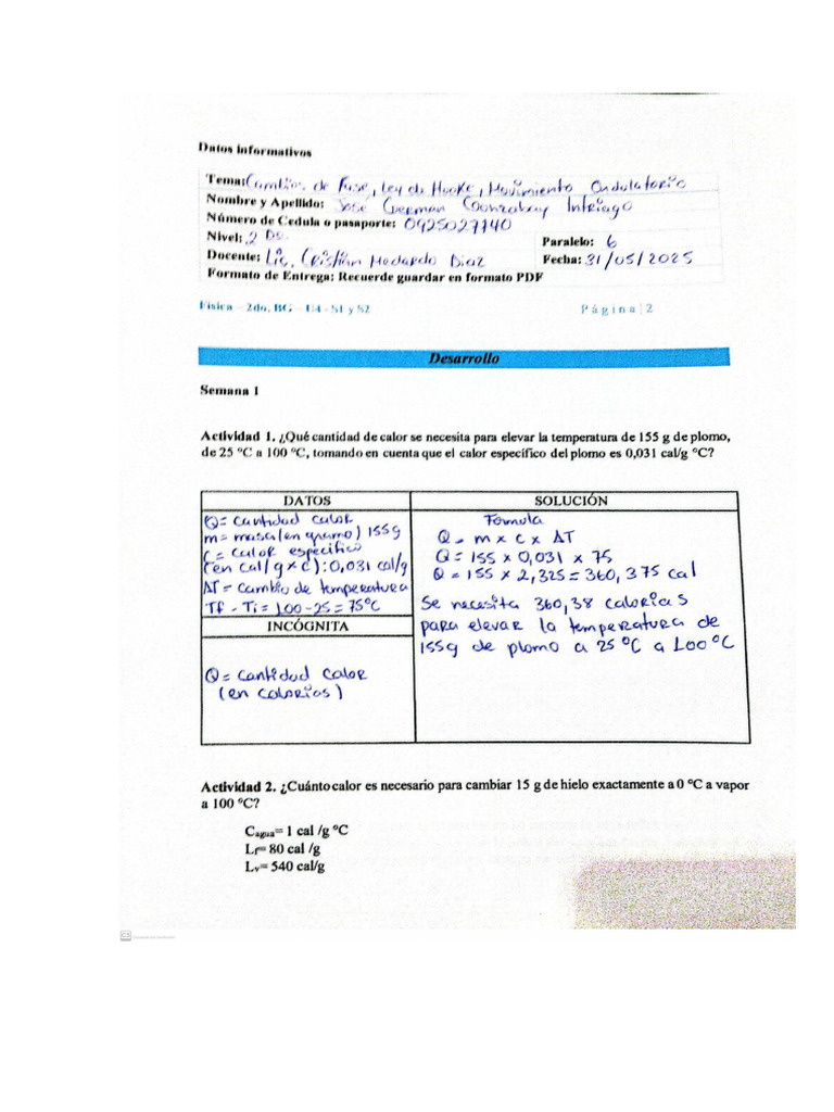 Actividad de Aprendizaje 1 Unidad 4 (2) Jose Gonzabay | PDF