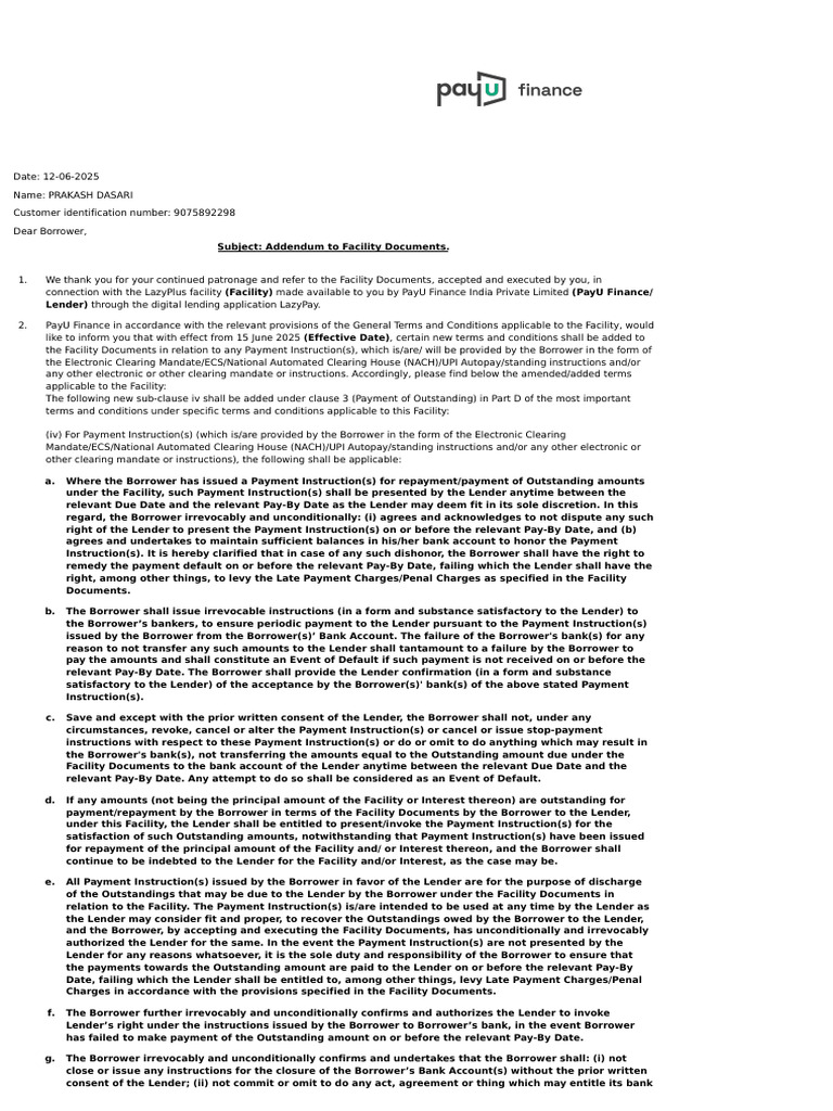Addendum-Nach Presentation Clause7014908354263381786 | PDF | Banks ...