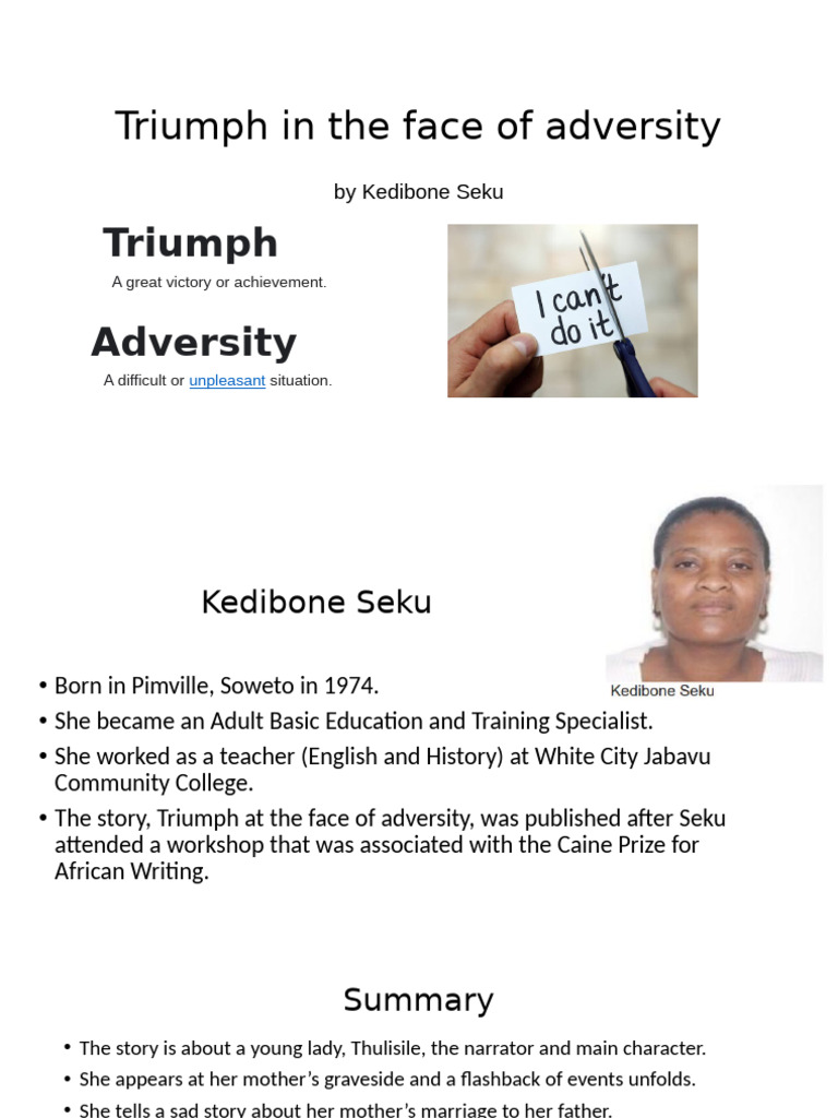 Triumph Over Adversity in Johannesburg | PDF | Narration