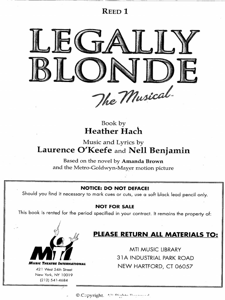 Legally Blonde PDF