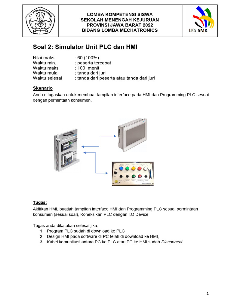 Task 2 - HMI &PLC | PDF