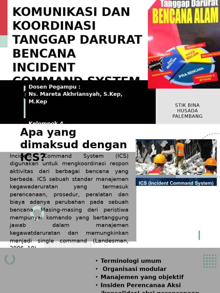 Sistem Komando Tanggap Darurat Bencana | PDF