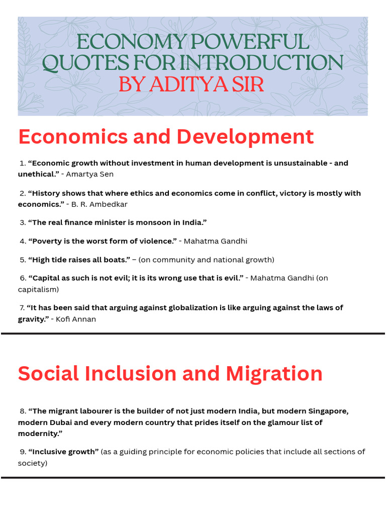 Powerful Introduction For Economy - GS3 | PDF