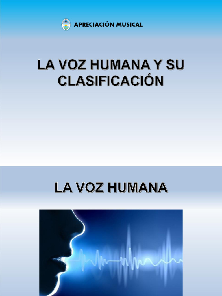 Tipos y características de la voz humana | PDF | Música vocal | Canto