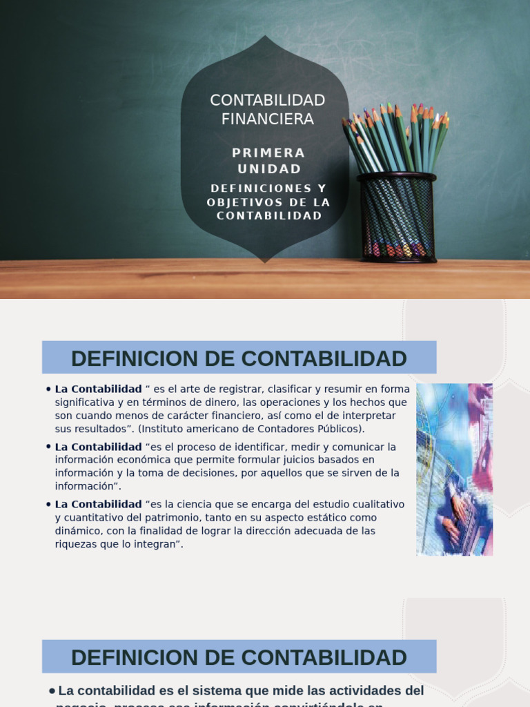 Tema 1 Definicion y Objetivos de La Contabilidad | PDF | Contabilidad ...